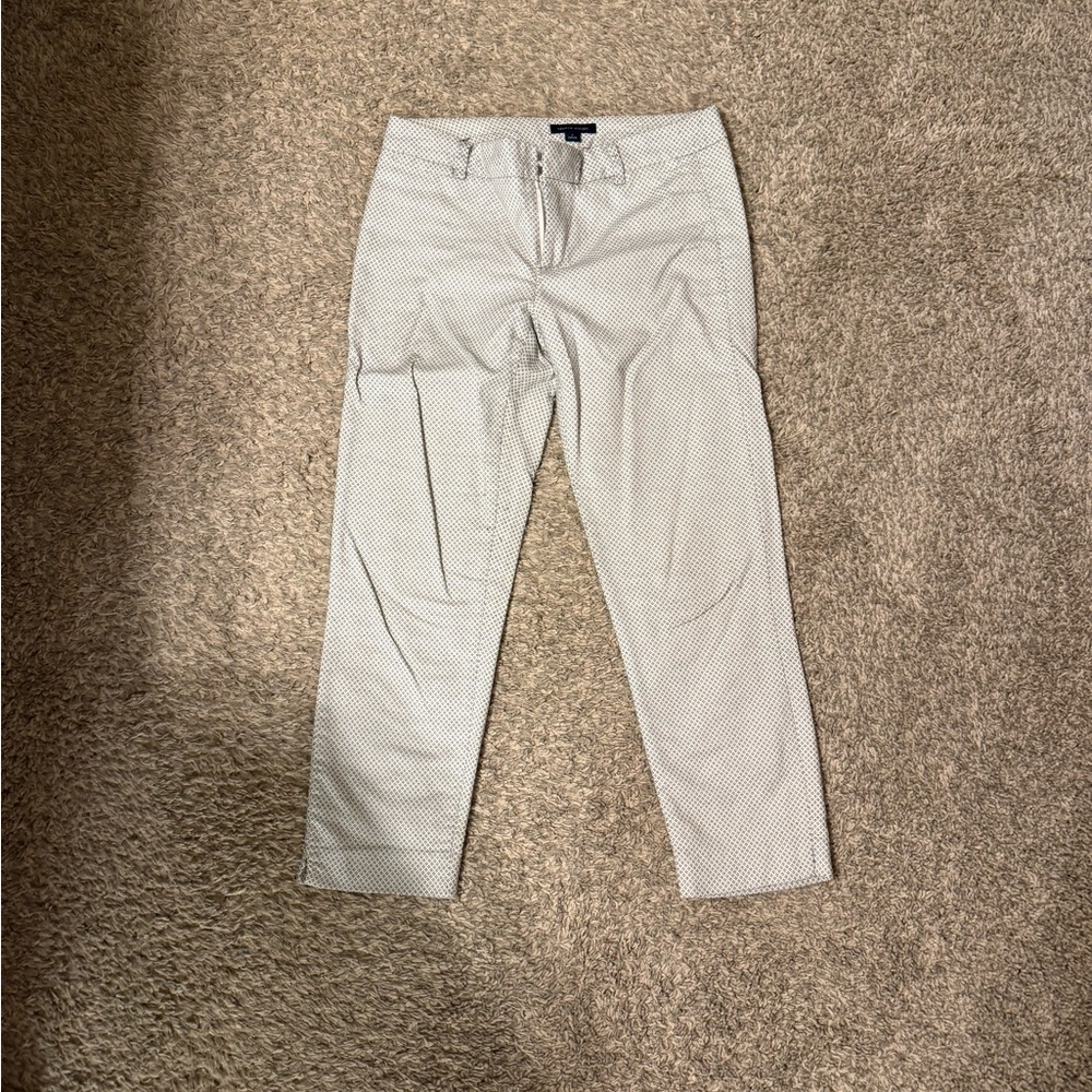 Tommy Hilfiger Men's White Patterned Chinos